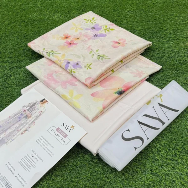 SAYA LAWN 3PC ORIGNAL SUMMER COLLECTION 2025 - Image 7