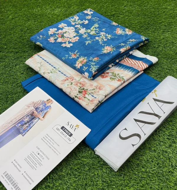 SAYA LAWN 3PC ORIGNAL SUMMER COLLECTION 2025 - Image 6