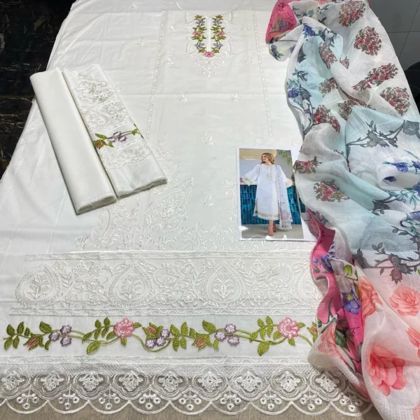 JAZMIN 3PC EMBROIDERED SUMMER COLLECTION 2025 - Image 2